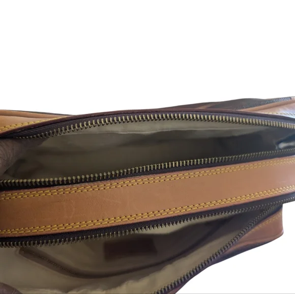 ‼️Sold‼️Etro Brown Leather-Trim Crossbody Bag - Picture 2 of 3